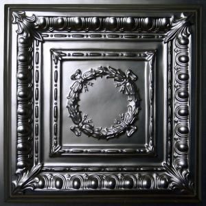 Ceilume Empire Black 2 ft. x 2 ft. Lay in or Glue up Ceiling Panel (Case of 6) V3 EMPIRE 22BKO