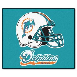 FANMATS Miami Dolphins 5 ft. x 6 ft. Tailgater Rug 5794