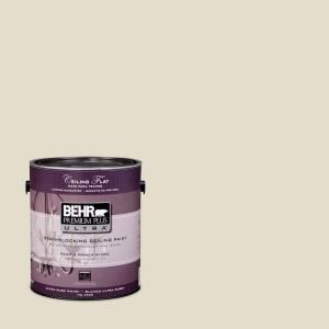 BEHR Premium Plus Ultra 1 Gal. No.UL190 14 Ceiling Tinted to Vintage Linen Interior Paint 555801