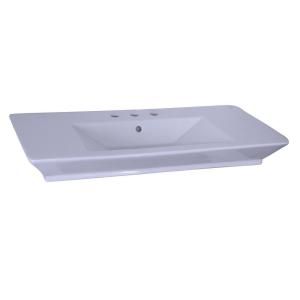 Barclay Products Aristocrat 19 3/8 in. Console Sink Basin in White ICN3046 B