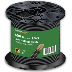 Cerrowire 500 ft. 16/2 Low Voltage Cable   Black 241 1202J