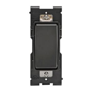 Leviton Renu 15 Amp Single Pole Rocker Switch   Onyx Black R55 RE151 0OB