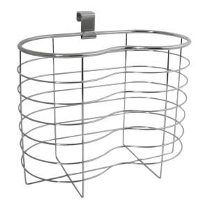 interDesign Metalo Over the Tank Toilet Paper Basket in Chrome 29240