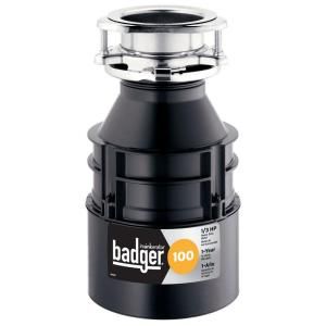 InSinkErator Badger 100 1/3 HP Continuous Feed Garbage Disposal Badger 100