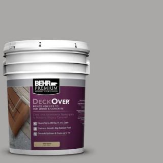 BEHR Premium DeckOver 5 gal. #PFC 68 Silver Gray Wood and Concrete Paint 500005