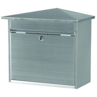 Gibraltar Mailboxes Barlowe Stainless Steel Wall Mount Mailbox BWKHSS02