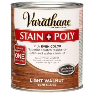 Varathane 1 qt. Light Walnut Stain and Polyurethane (2 Pack) 266171