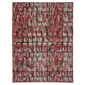 Nourison Modesto Squares Red 7 ft. 10 in. x 10 ft. 6 in. Area Rug 183194