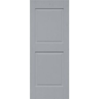 Home Fashion Technologies Plantation 14 in. x 47 in. Solid Wood Panel Exterior Shutters Behr Wood Iron 1451447331