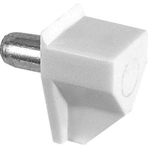 Prime Line 3 mm Diameter White Plastic and Metal Shelf Support Peg (8 Pack) U 9304
