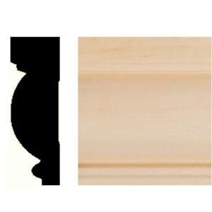 House of Fara 7/8 in. x 2 5/8 in. x 8 ft. Basswood Casing/Chair Rail Moulding 202