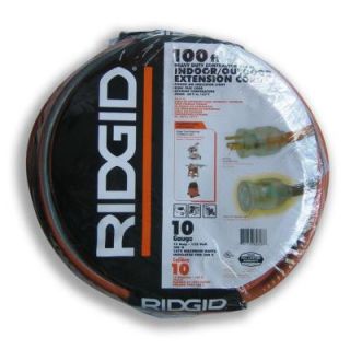 RIDGID 100 ft. 10/3 Extension Cord AW62628