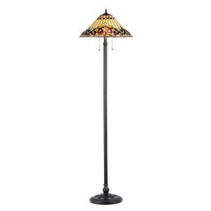 Chloe Lighting Ambrose 66.14 in. Tiffany Style Victorian Floor Lamp with 18 in. Shade CH33318VI18 FL2