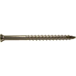 Drive Straight #7 x 1 5/8 in. 1 lb. Coarse Stainless Steel Flat Trim Head Square Drive Wood Screws (204 Pack) 50307