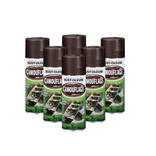 Rust Oleum 12 oz. Specialty Camouflage Earth Brown Spray Paint (6 Pack) DISCONTINUED 182710