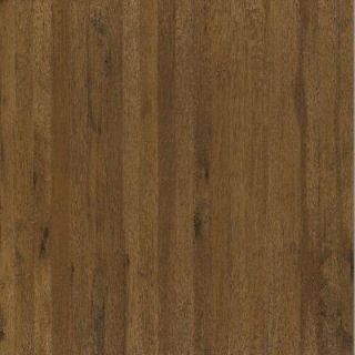 Shaw Hand Scraped Western Hickory Dark Sands Engineered Hardwood Flooring   5 in. x 7 in. Take Home Sample SH 808986