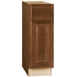Hampton Bay 12x34.5x24 in. Base Cabinet with Ball Bearing Drawer Glides in Cognac KB12 COG