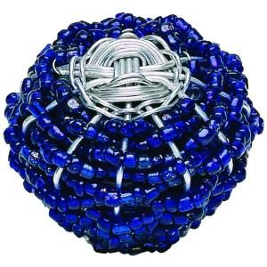 Atlas Homewares Bollywood 1 1/2 in. Blue And Silver Cabinet Knob 3156