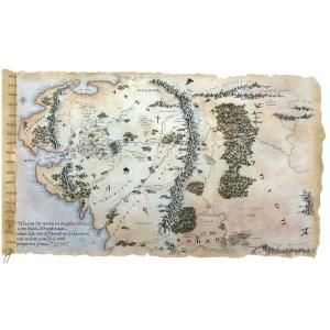 27 in. x 40 in. The Hobbit Middle Earth Map Peel and Stick Giant Wall Decals RMK2181SLM