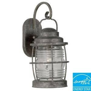 Kenroy Home Beacon 18 in. Flint Large Indoor and Outdoor Wall Lantern 90953FL