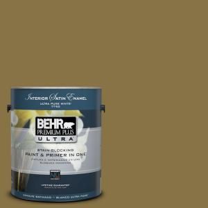 BEHR Premium Plus Ultra 1 Gal. No.UL180 2 Eden Prairie Interior Satin Enamel Paint 775301
