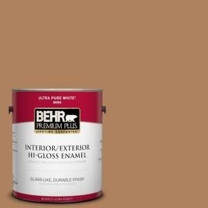 BEHR Premium Plus 1 gal. #T14 12 Coronation Hi Gloss Enamel Interior/Exterior Paint 830001