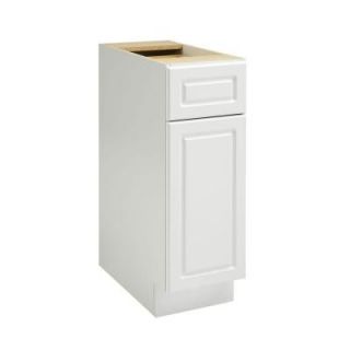 Heartland Cabinetry 12 in. 1 Drawer with Door Base Cabinet in White 8018015P