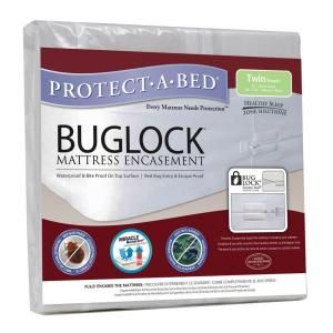 Protect A Bed Buglock Economy Twin 38.5 In. w x 75.5 In. L x 8.5 In H Mattress Encasement DISCONTINUED BOB2109X