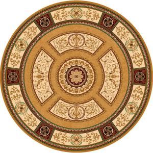 Home Dynamix Empire Gold 5 ft. 2 in. Round Area Rug 6R ER8307 151
