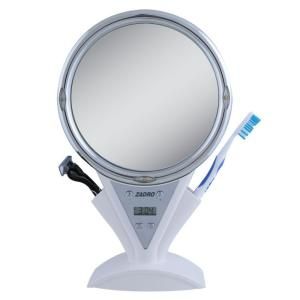 Zadro Power Zoom Fogless Shower Mirror in White Z900
