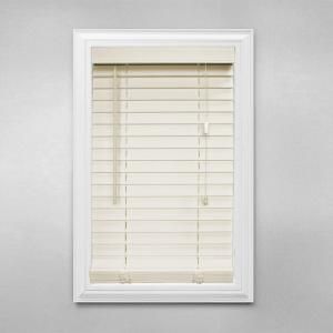 Home Decorators Collection Alabaster 2 in. Faux Wood Blind, 64 in. Length (Price Varies by Size) 10793478119905