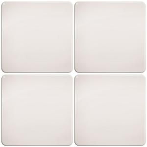 Smart Tiles 3 11/16 in. x 3 11/16 in. Ivory with Round Corners Gel Tile Decorative Wall Tile (4 Pack) DISCONTINUED SC4016 4