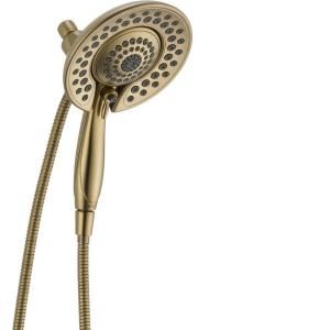 Delta In2ition Two In One 5 Spray Shower in Champagne Bronze with Pause 58469 CZ PK