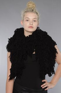 Free People The Ihamana Shredded Scarf in Black