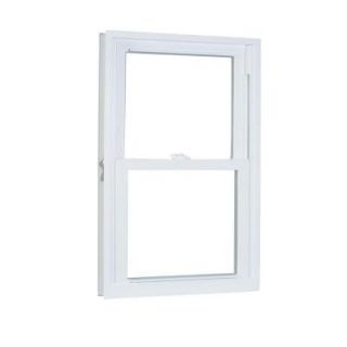 American Craftsman 70 Double Hung Buck Vinyl Windows, 34 in. x 62 in., White, with LowE3 Insulated Glass, Argon Gas and Screen 70 DH BUCK
