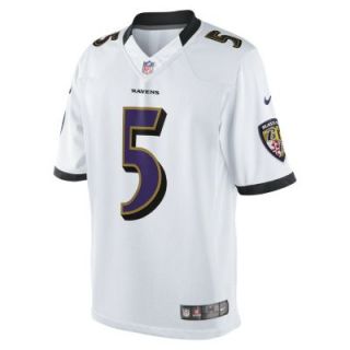 NFL Baltimore Ravens (Joe Flacco) Mens Football Away Limited Jersey   White