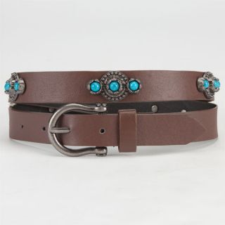 Turquoise Station Belt Brown In Sizes Medium, Large, Small For Women 238605400