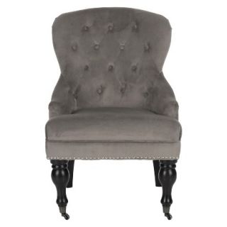 Upholstered Chair Safavieh Samanna Arm Chair   Taupe