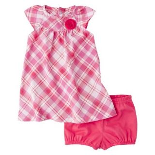 Just One You;Made by Carters Girls Dress and Panty Set   Pink NB