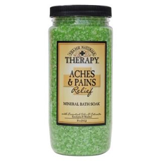 Village Naturals Therapy Aches and Pains Mineral Bath Soak   20 oz