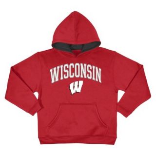 NCAA Kids Wisconsin Sweatshirt   Red (L)