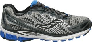 Mens Saucony ProGrid Ride 5   Silver/Grey/Blue Running Shoes