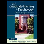 Your Graduate Training in Psychology