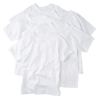 Boys Hanes White 5 pack Crew T Shirts L(12 14)