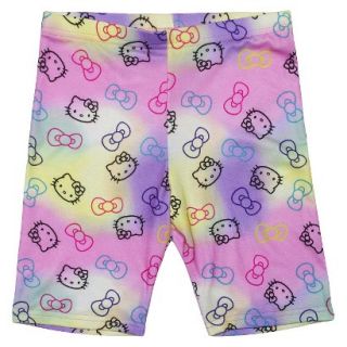 Hello Kitty Girls Yoga Short   Tie Dye XS