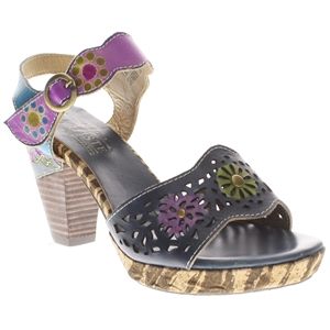 Spring Step Womens Sharyn Navy Sandals, Size 36 M   Sharyn N