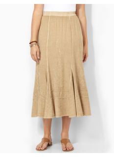 Catherines Plus Size Tapestry Skirt   Womens Size 0X, Safari Khaki