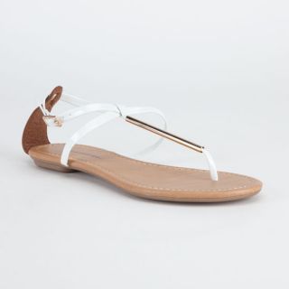 Elaine Womens Sandals White In Sizes 7.5, 8, 6.5, 10, 8.5, 9, 5
