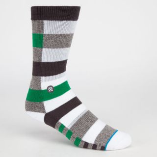 Barney Mens Crew Socks Green Combo One Size For Men 241202549