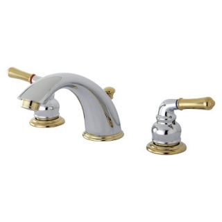Widespead Two Tone Chome/Polished Brass Bathroom Faucet